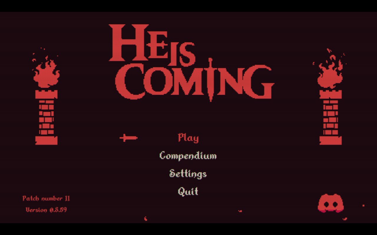 He Is Coming - title screen.jpeg